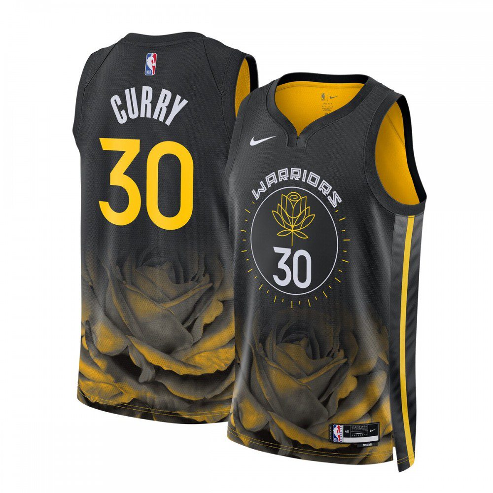 Stephen Curry Golden State Warriors Unisex 2022/23 Swingman Jersey - City Edition - Black-Pro Kit Vault | Brand New 26/27 Sports Jerseys